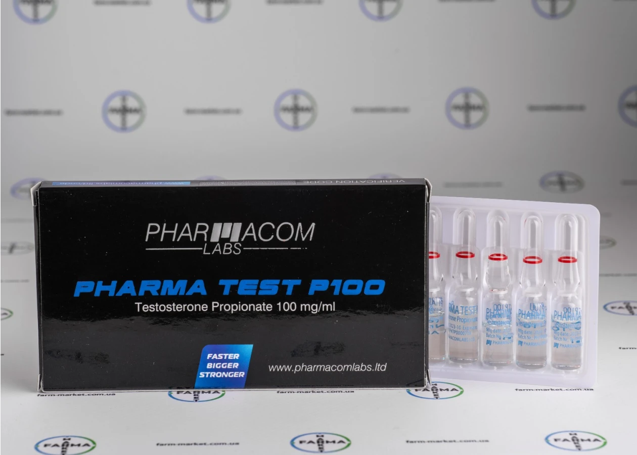 Фото 1 - Тестостерону пропіонат Фармаком ампули (Pharma Test P100 Pharmacom) 100мг 1мл