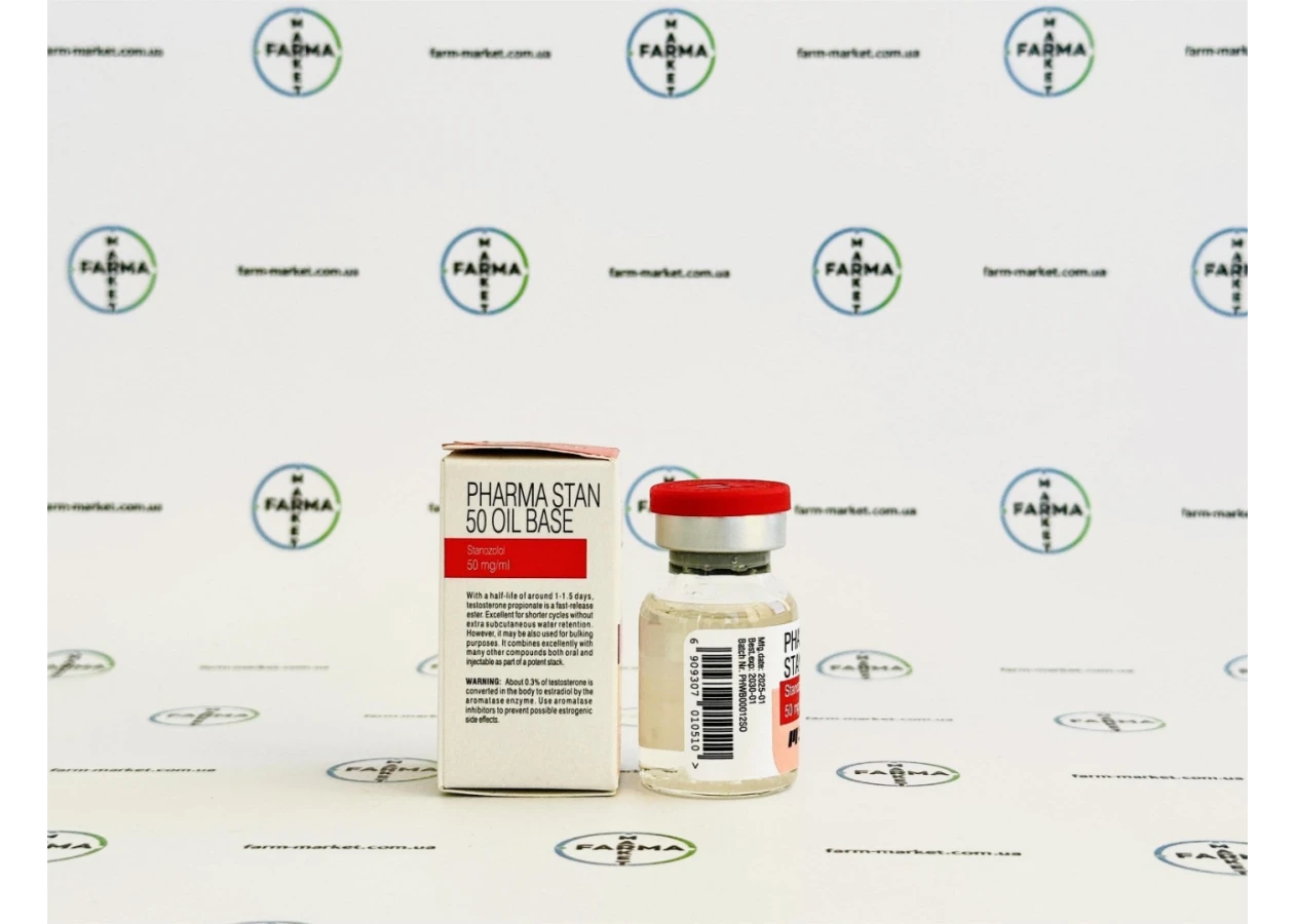 Фото 2 - Станозолол ін'єкційний масло Фармаком (Pharma Stan Oil Base) 50мг 10мл