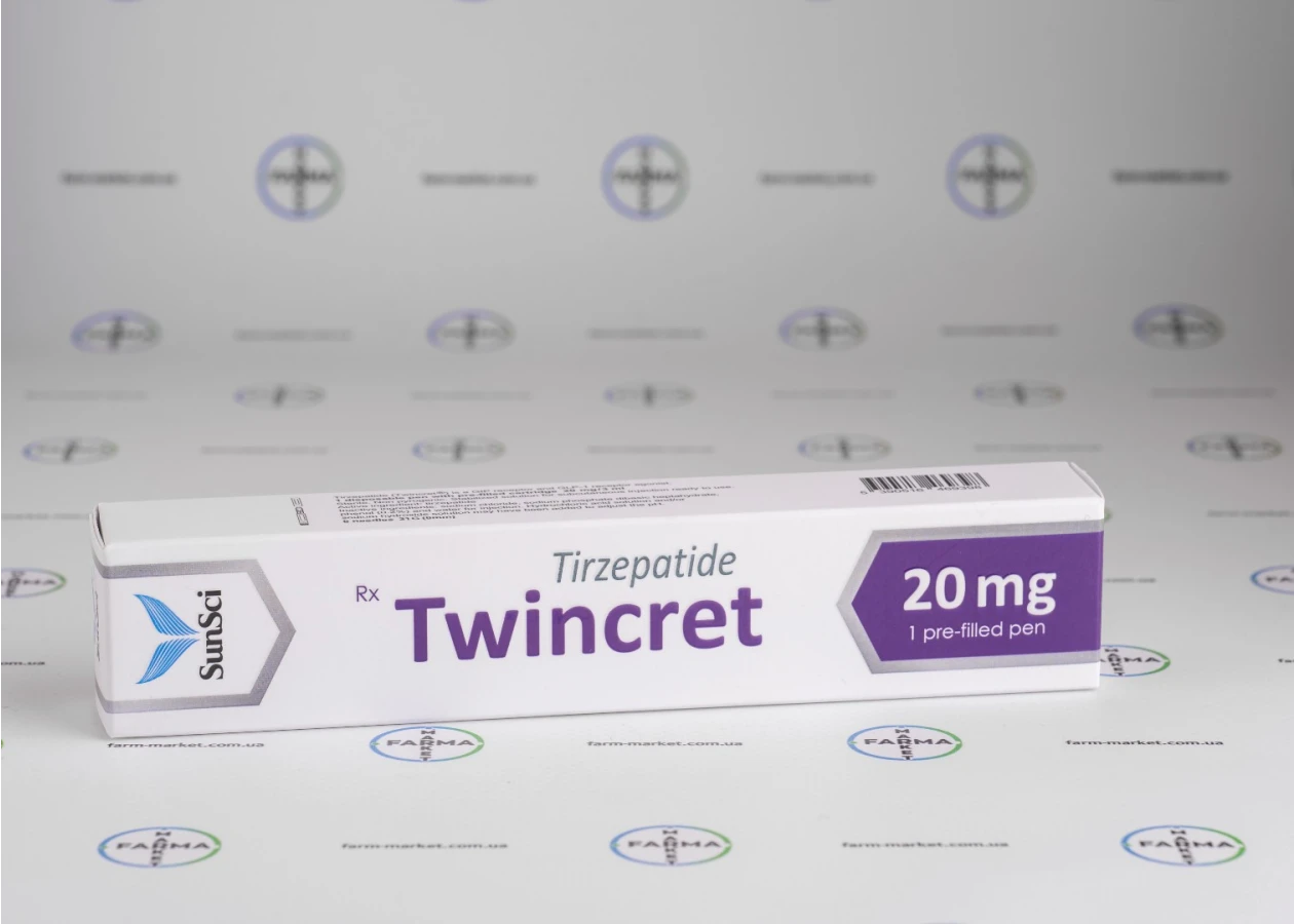 Фото 1 - Tirzepatide Twincret 20mg (Тирзепатид Твінкрет 20мг)