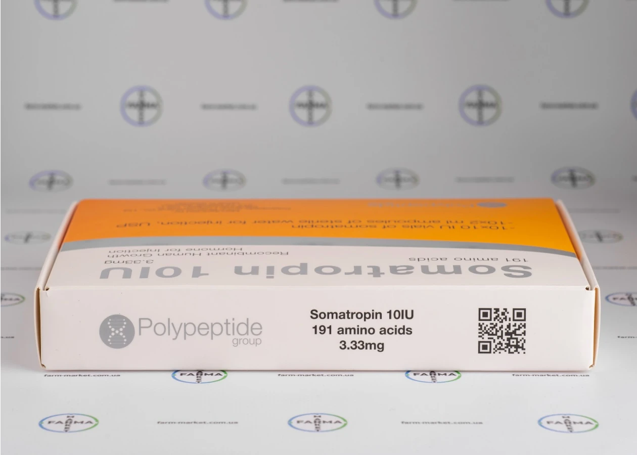 Фото 6 - Гормон росту (Somatropin Polypeptide) Соматропін Поліпептид 10фл 10мо