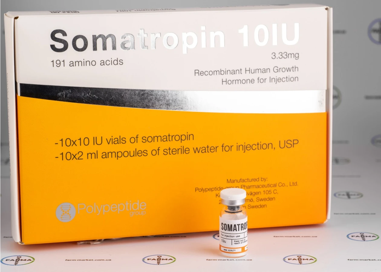 Фото 3 - Гормон росту (Somatropin Polypeptide) Соматропін Поліпептид 10фл 10мо