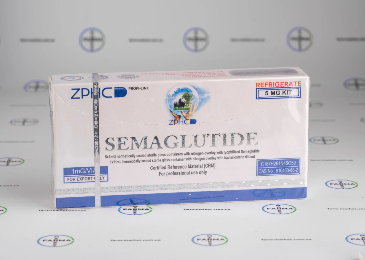 Фото 1 - Семаглутид (Semaglutide ZPHC 5mg) 5 флаконів по 1мг