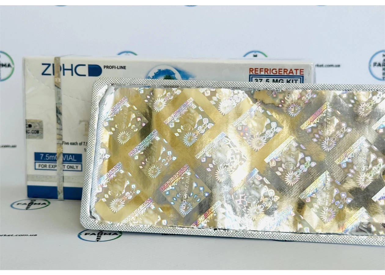 Фото 3 - Tirzepatide (Тирзепатид 37.5мг) ZPHC 5 флаконів по 7.5мг