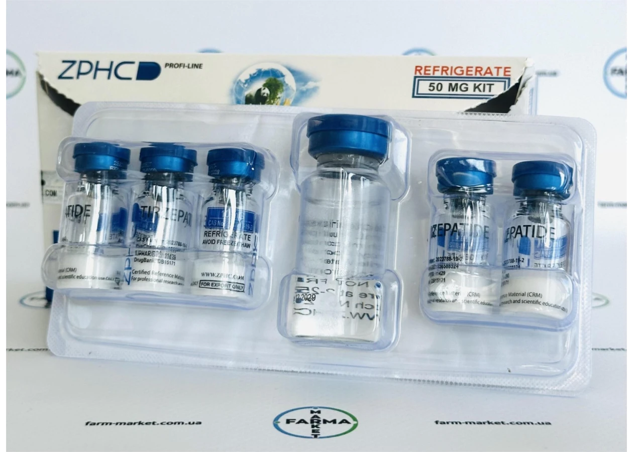 Фото 2 - Tirzepatide (Тирзепатид 50 мг) ZPHC 5 флаконів по 10мг