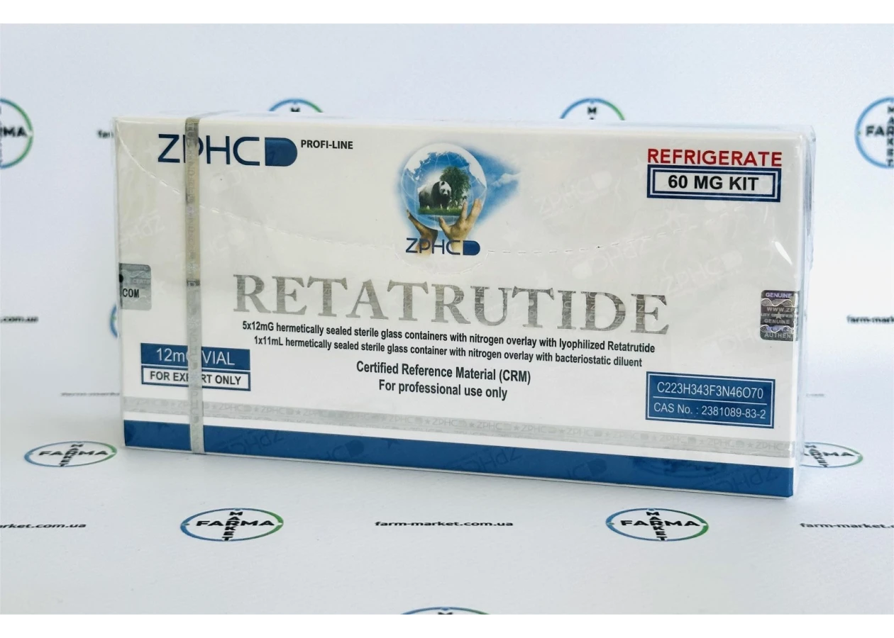 Фото 2 - Retatrutide (Ретатрутид 60мг) ZPHC 5 флаконів по 12мг