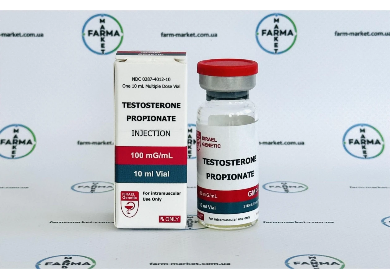 Фото 1 - Testosterone Propionate Genetic Israel (Тестостерон пропіонат Генетік Ізраїль) 100мг 10мл