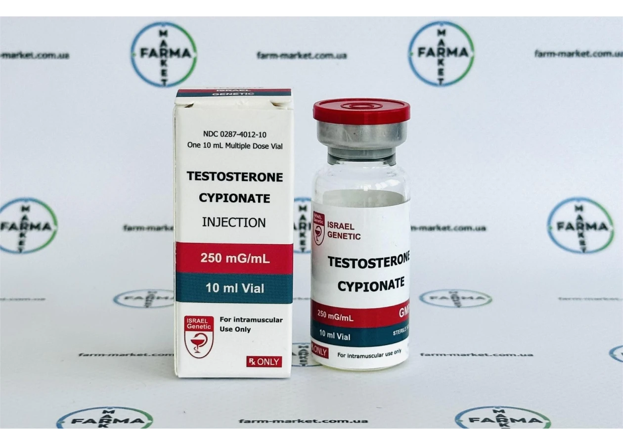 Фото 1 - Testosterone Cypionate Genetic Israel (Тестостерону Ципіонат Генетік Ізраїль) 250мг 10мл