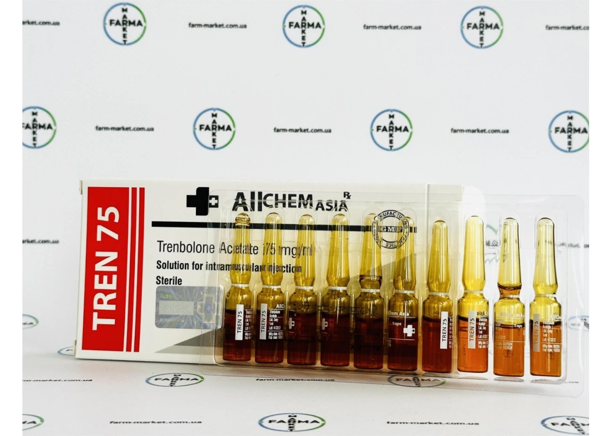 Фото 2 - Tren75 Allchem (Тренболону Ацетат Алчем) 75мг 1мл