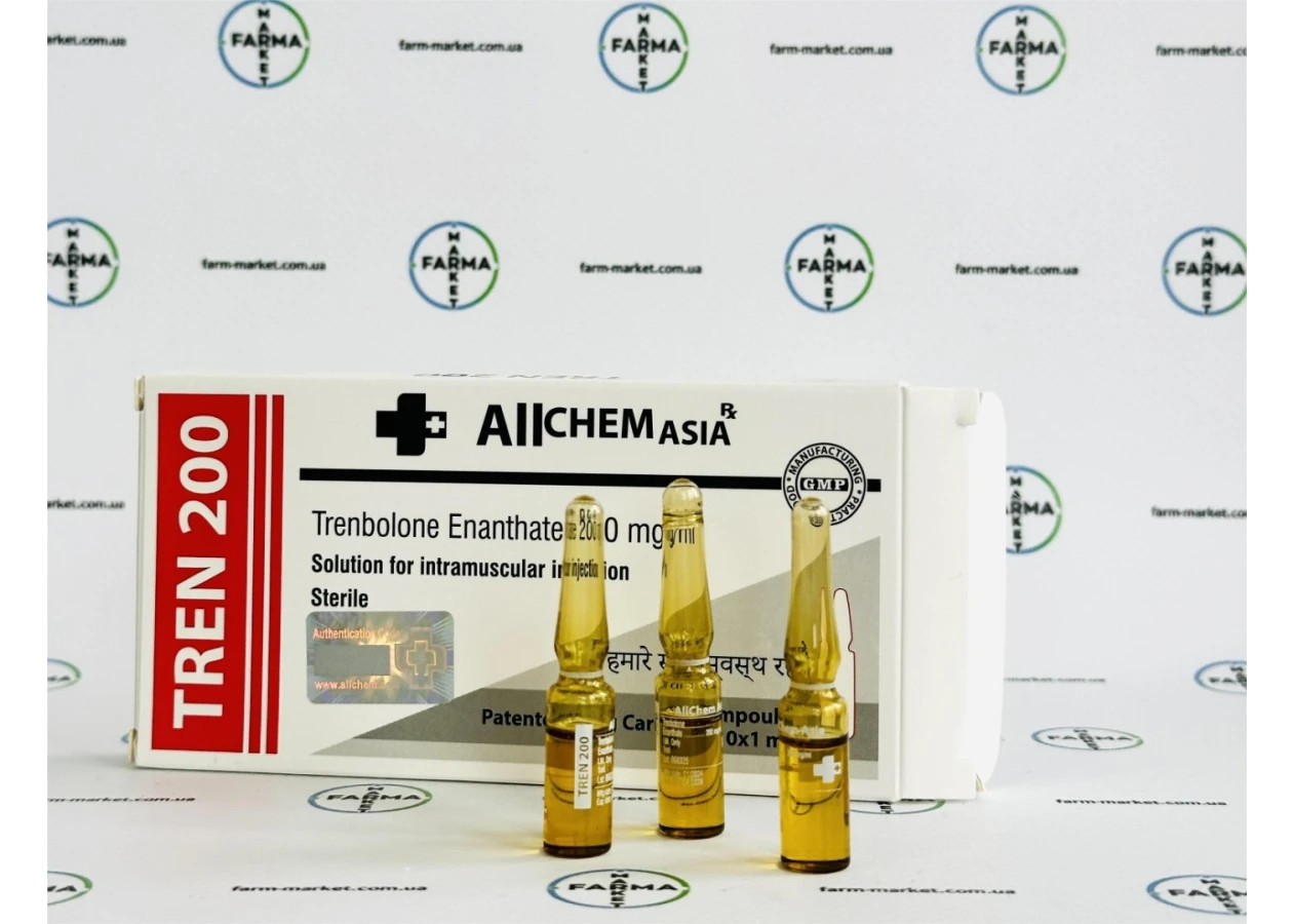 Фото 1 - Tren200 Allchem (Тренболону Енантат Алчем) 200мг 1мл