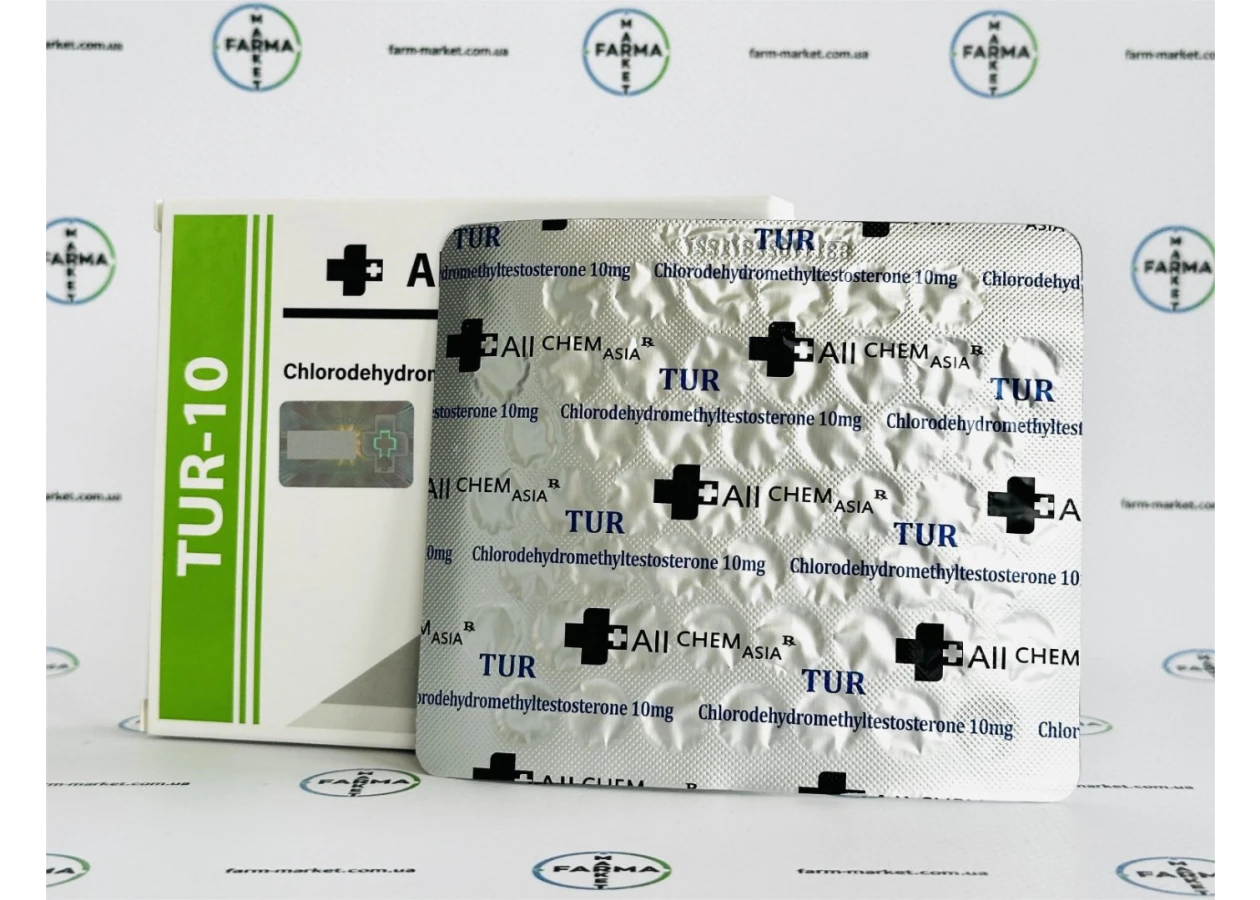 Фото 2 - Tur-10 Allchem (Туринабол Алчем) 50табл 10мг (блистер)