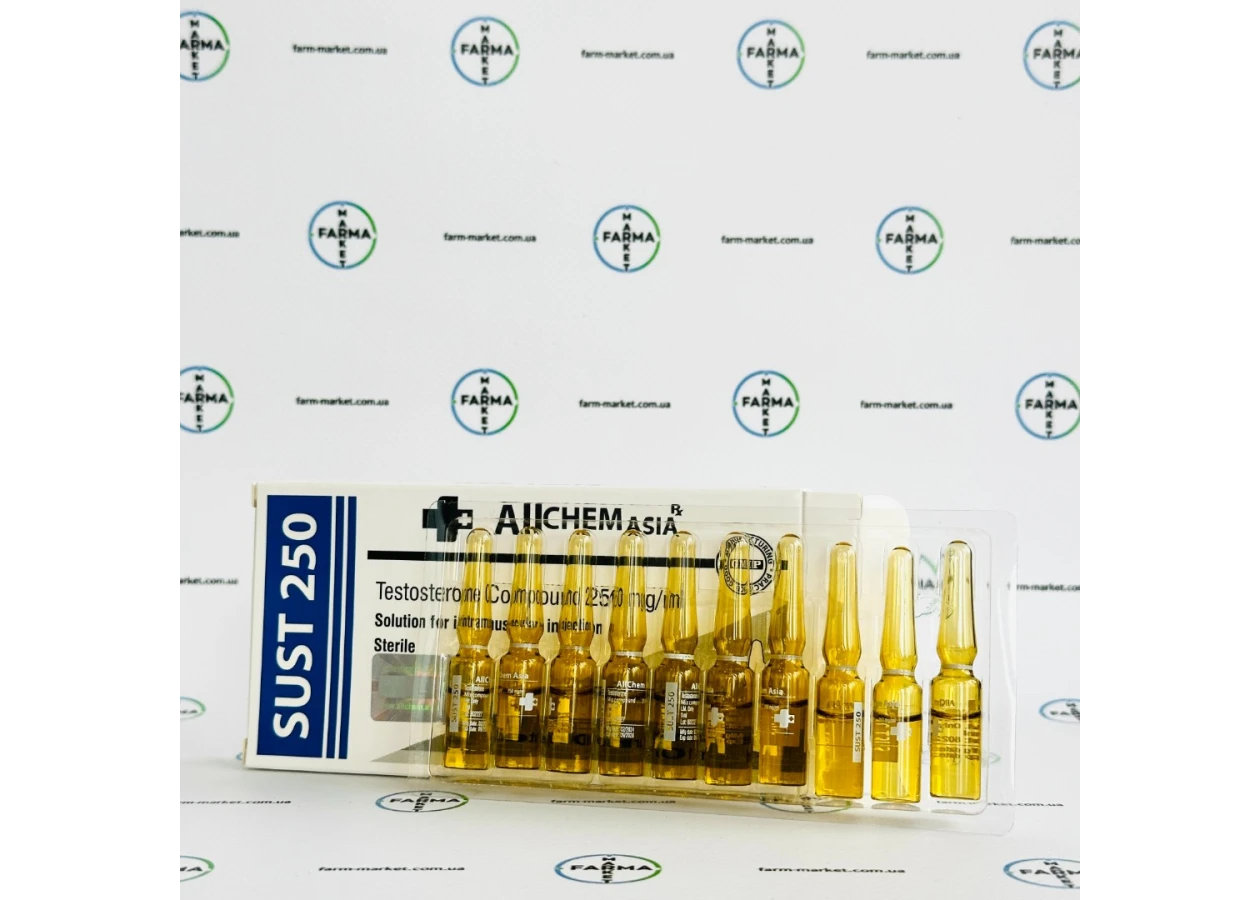 Фото 3 - Sust250 Allchem Asia (Тестостерон Сустанон Алчем) 250мг 1мл