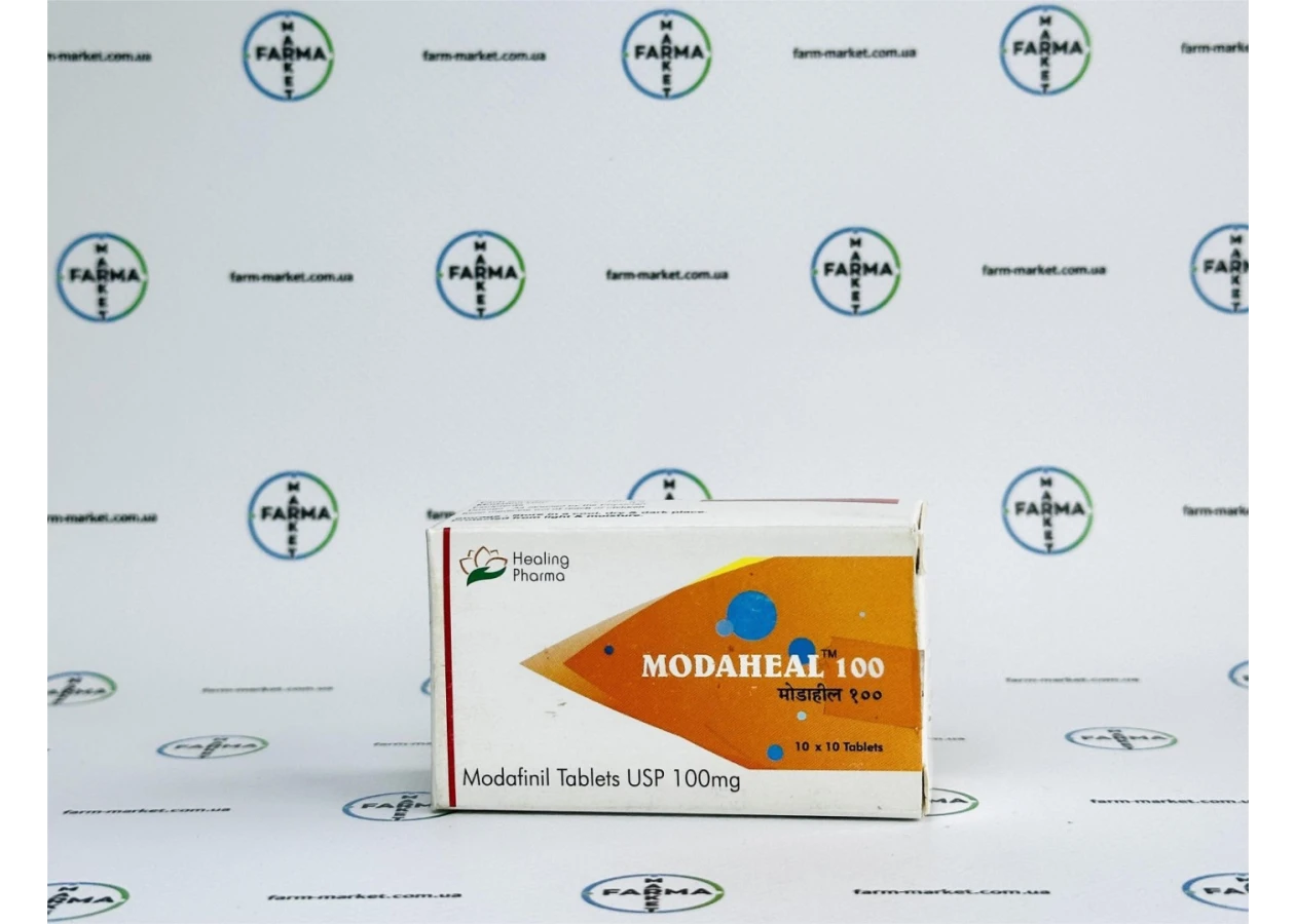 Фото 1 - Модафініл (Modafinil ModaHeal) 100мг 10табл