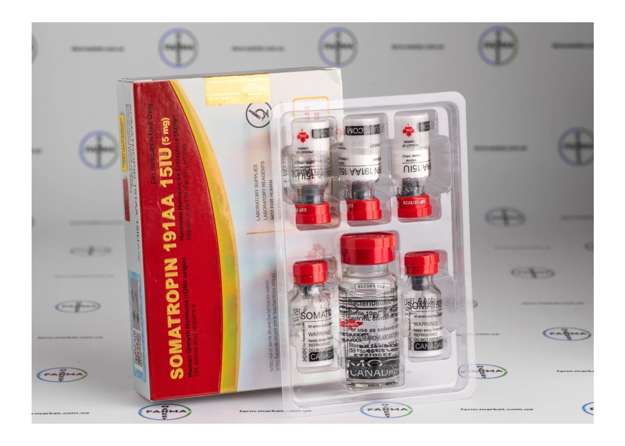 Фото 1 - Соматропін Канада (Somatropin Canada 191aa) 1фл 15МО