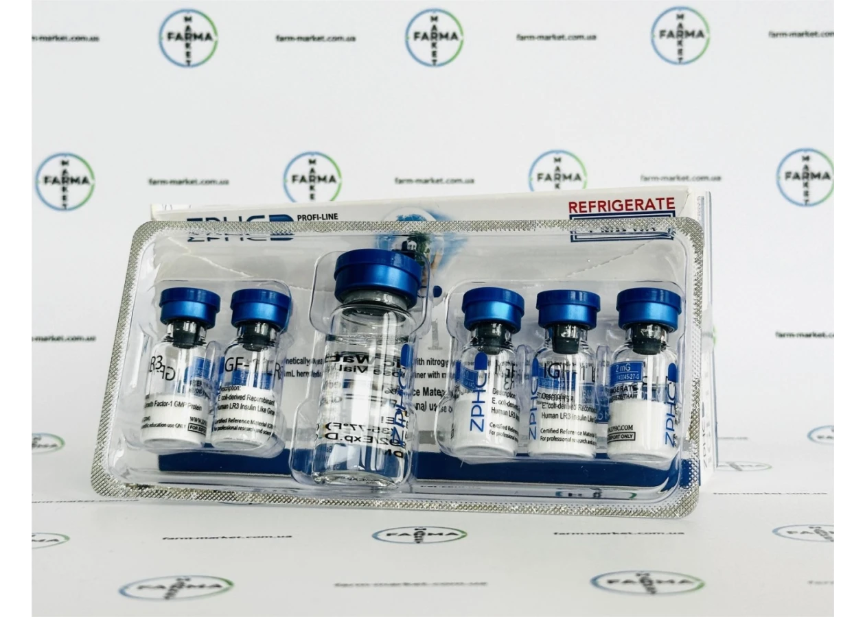 Фото 1 - Пептид  ИФР-1 (Инсулиноподобный фактор роста ) IGF-1 LR3 от ZPHC 5фл по 0.2мг