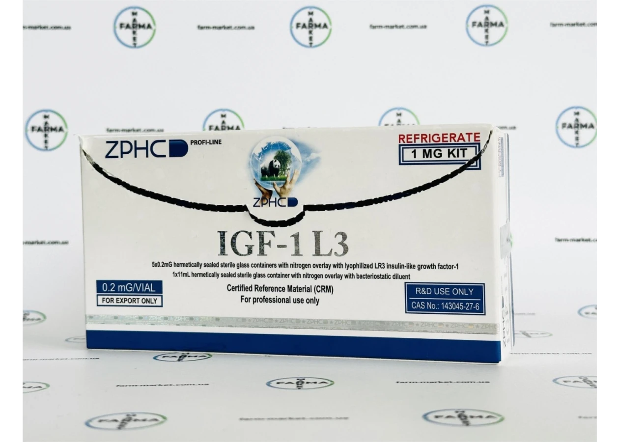 Фото 2 - Пептид  ІФР-1 (Інсуліноподібний фактор росту) IGF-1 LR3 від ZPHC 1фл по 0.2мг