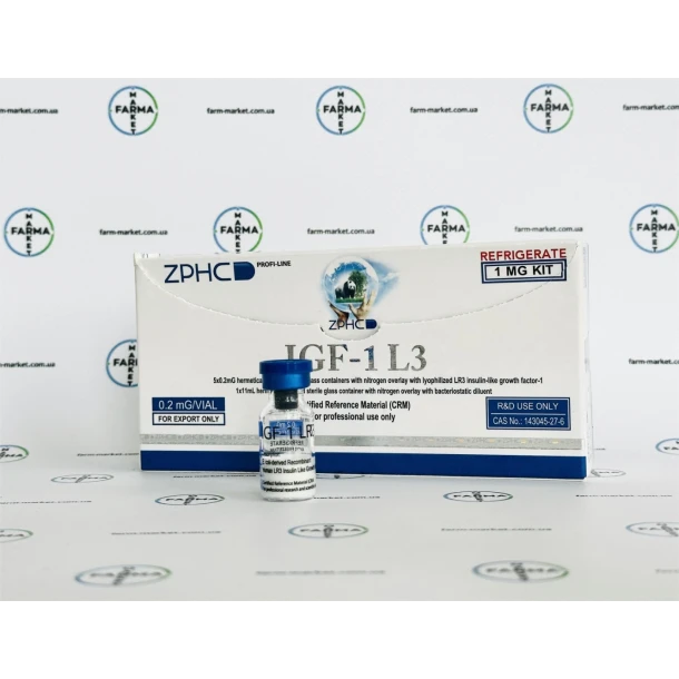 Пептид  ИФР-1 (Инсулиноподобный фактор роста) IGF-1 LR3 от ZPHC 1фл по 0.2мг
