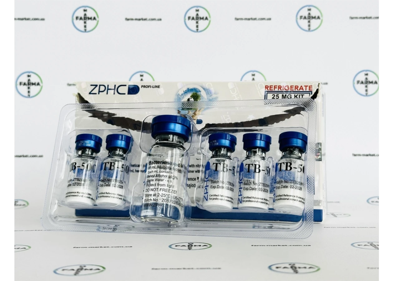 Фото 1 - Пептид TB-500 Тимозин бета-4 (Thymosin beta-4) ZPHC 25mg 5фл по 5мг
