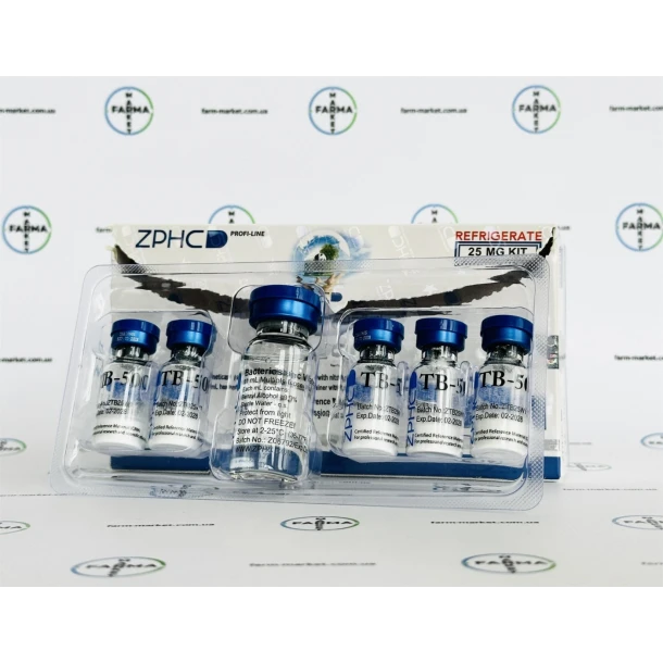 Пептид TB-500 Тимозин бета-4 (Thymosin beta-4) ZPHC 25mg 5фл по 5мг
