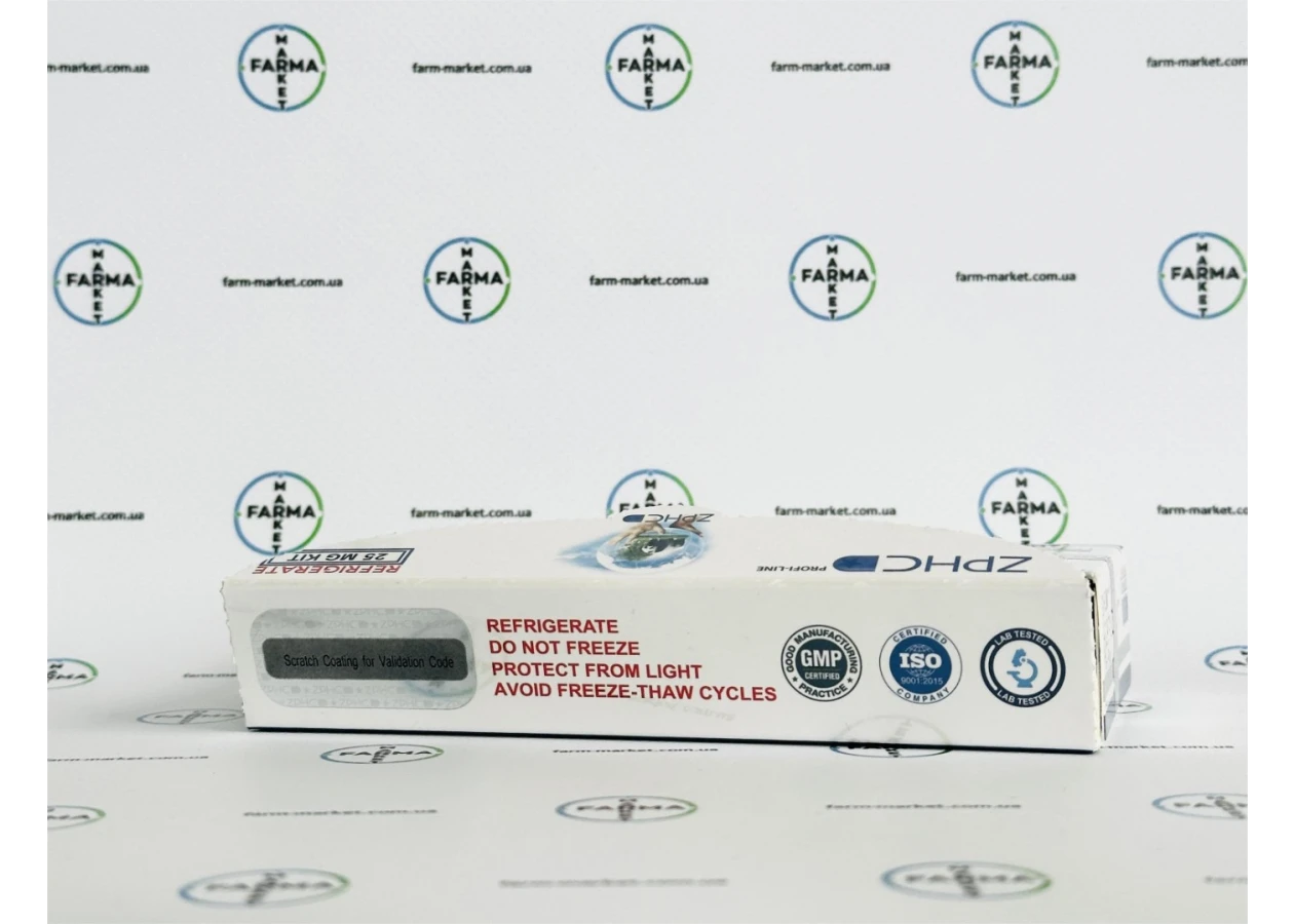 Фото 6 - Пептид Фрагмент гормон роста (HGH Fragment 176-191aa) ZPHC 25mg 5фл по 5мг