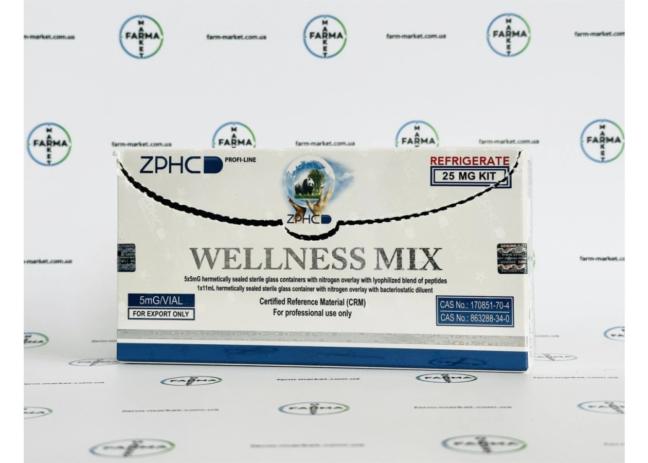 Фото 2 - Пептидний мікс Wellness Mix (Cjc 1295 + Ipamorelin) ZPHC 25mg 1фл 5мг