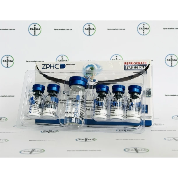 Пептидний мікс Super Slim Mix (HGH Frag+AOD-9604+Adipotide) ZPHC 27.5mg 5фл по 5.5мг