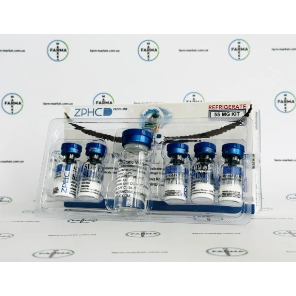 Пептидний мікс Super Slim Mix (HGH Frag+AOD-9604+Adipotide) ZPHC 55mg 5фл по 11мг