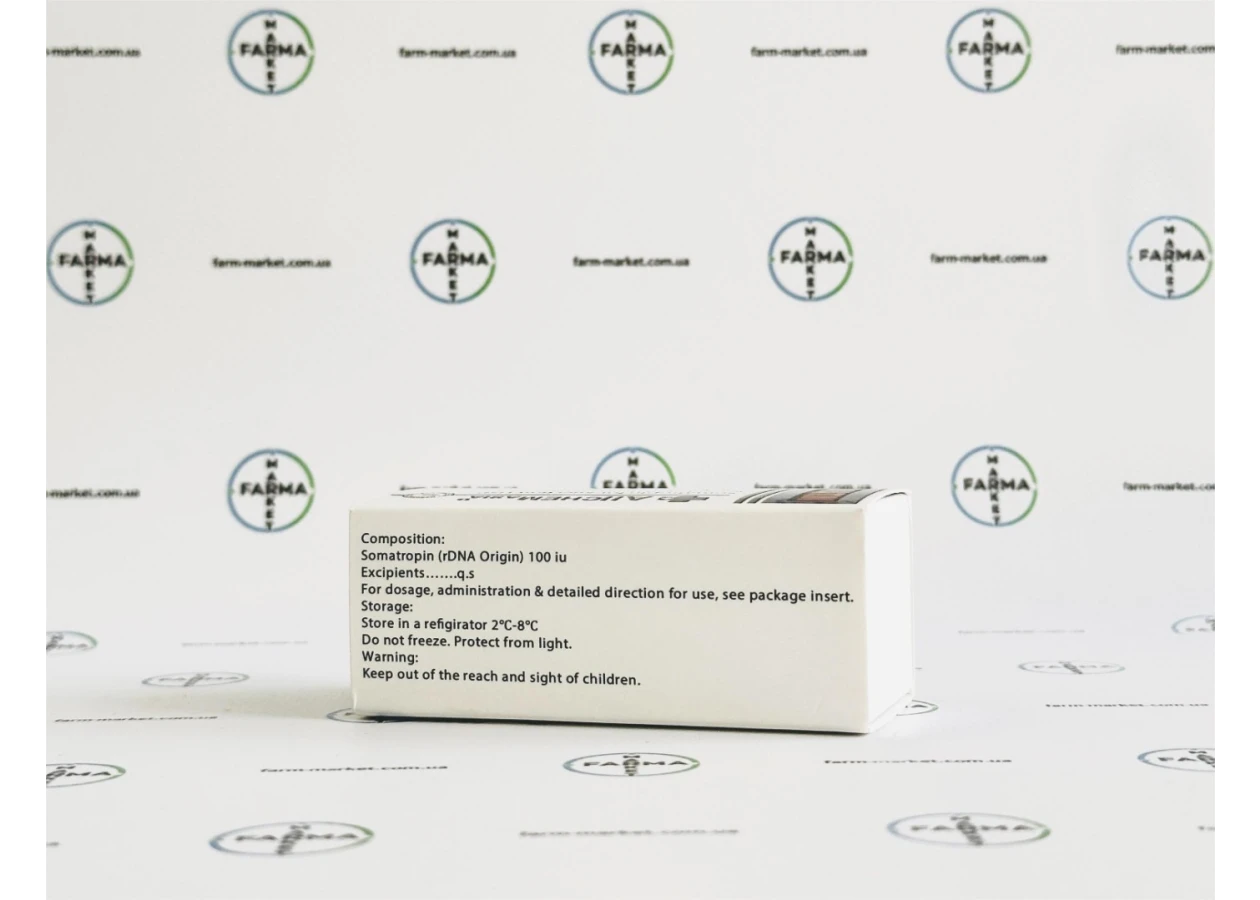 Фото 4 - Гормон росту Allchem (Алчем) 100МО 10фл по 10МО