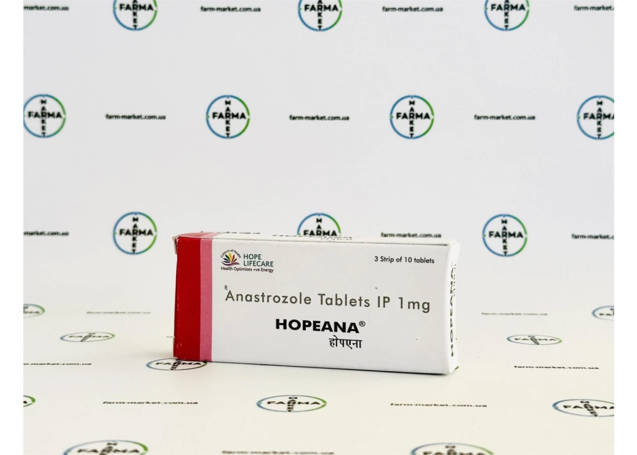 Фото 2 - Anastrazole HopeAna (Анастрозол) аптека 1мг 10табл