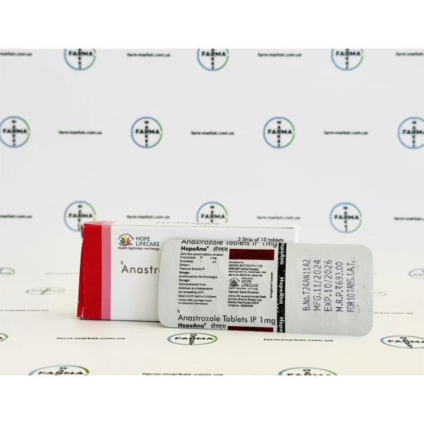 Anastrazole HopeAna (Анастрозол) аптека 1мг 10табл