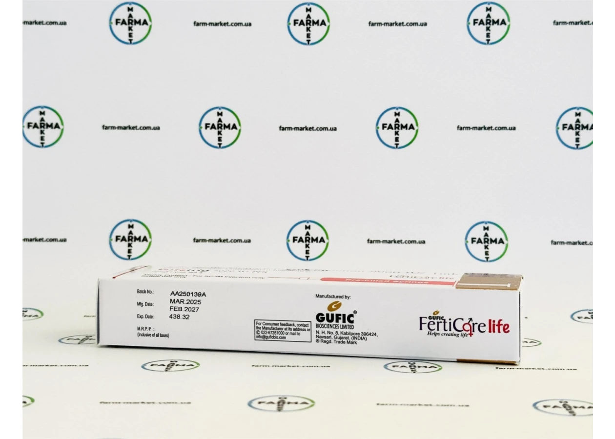 Фото 3 - Puretrig Gufic Ltd. (Гонадотропін Хоріонічний ХГЧ)  рідкий у шприці 5000МО