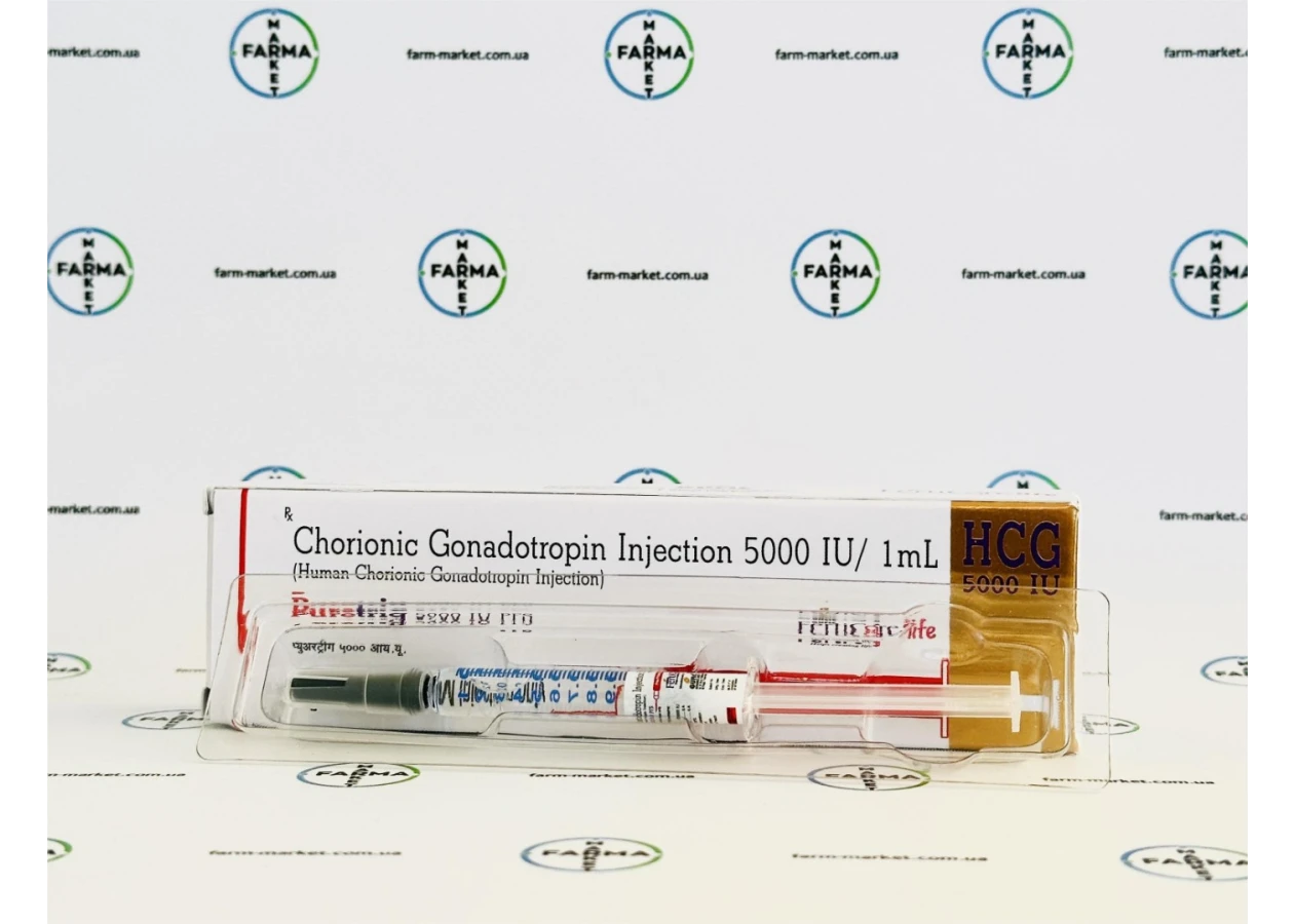 Фото 1 - Puretrig Gufic Ltd. (Гонадотропін Хоріонічний ХГЧ)  рідкий у шприці 5000МО