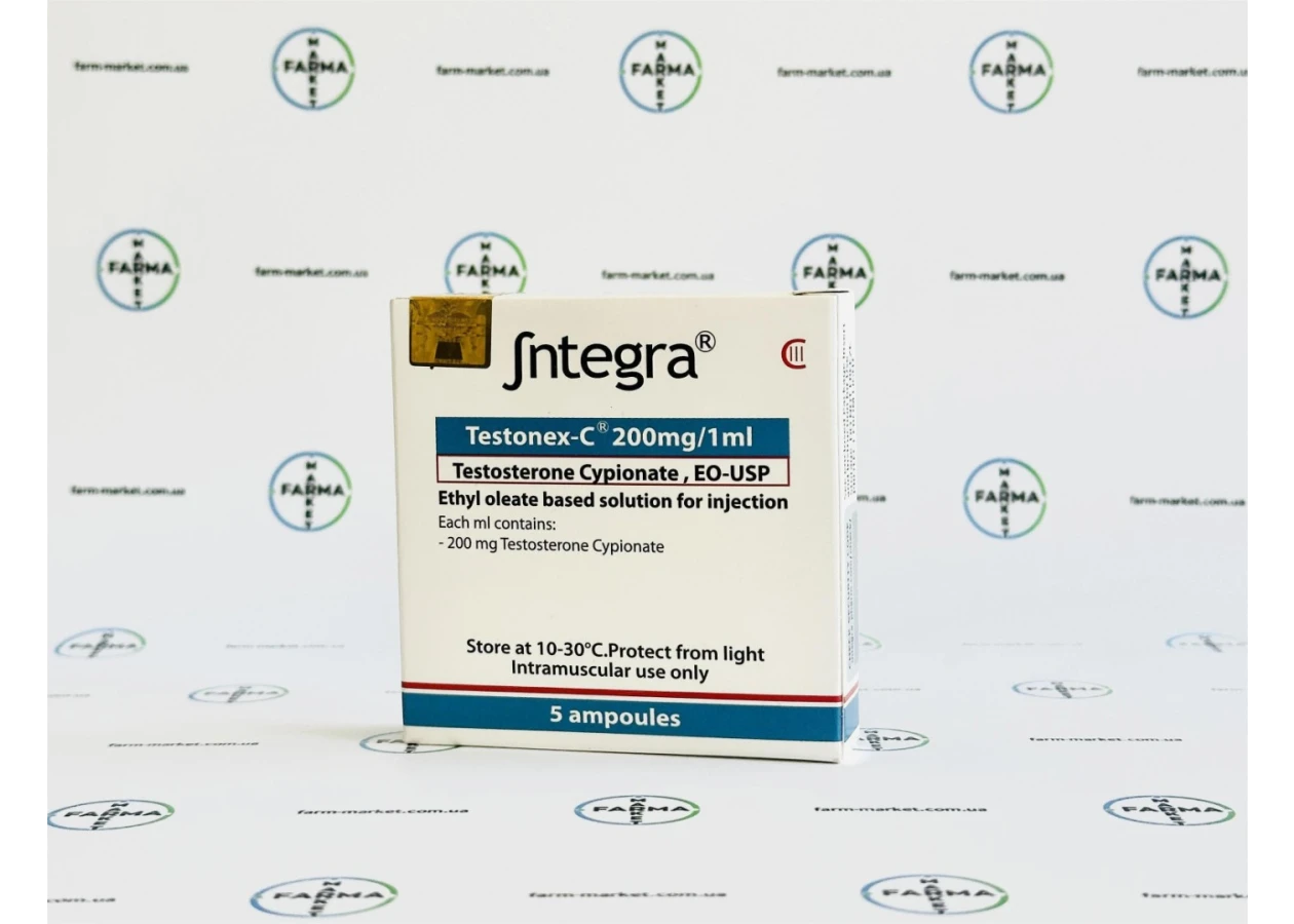 Фото 1 - Testonex-С Integra (Тестостерон Ципионат Интегра) 5амп 200мг/амп