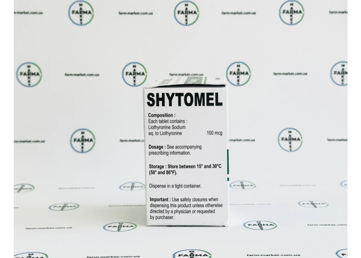 Фото 5 - Т3 Ліотиронин (Liothyronine) Shytomel - 100мкг 100табл