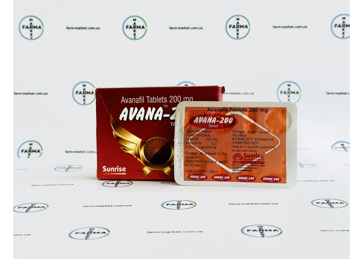 Фото 2 - Avanafil Аванафіл (AVANA-200) 200мг 4таб