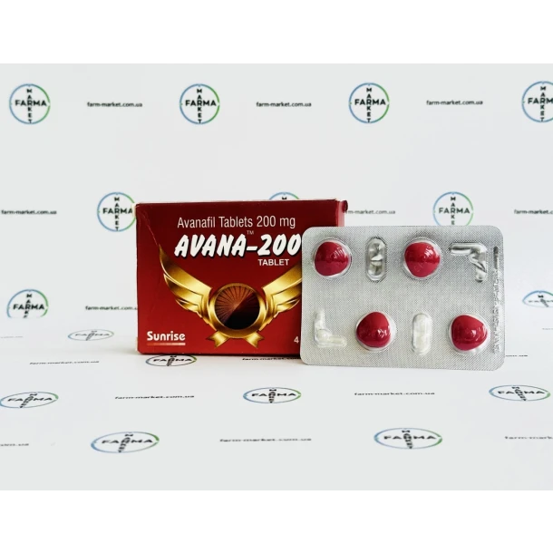 Avanafil Аванафил (AVANA-200) 200мг 4таб