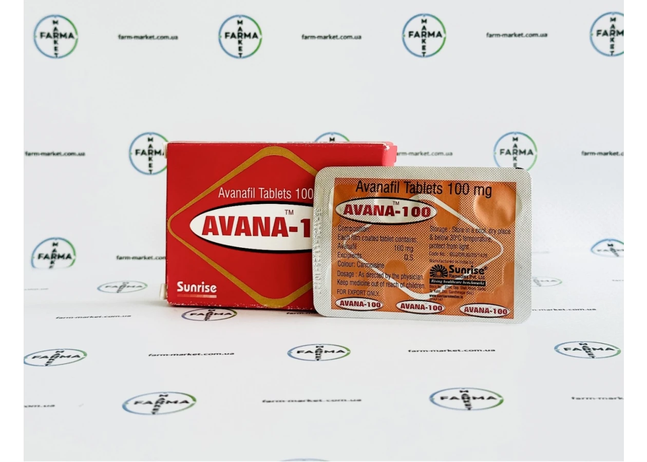 Фото 2 - Avanafil Аванафил (AVANA-100) 100мг 4таб