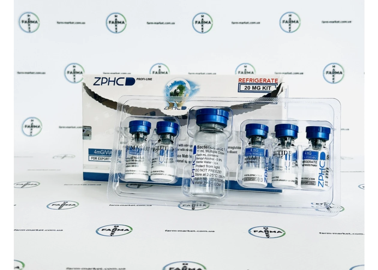 Фото 1 - Семаглутид (Semaglutide ZPHC 20mg) 5 флаконов по 4мг
